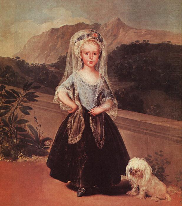 Francisco de Goya Portrait of Maria Teresa de Borbon y Vallabriga china oil painting image